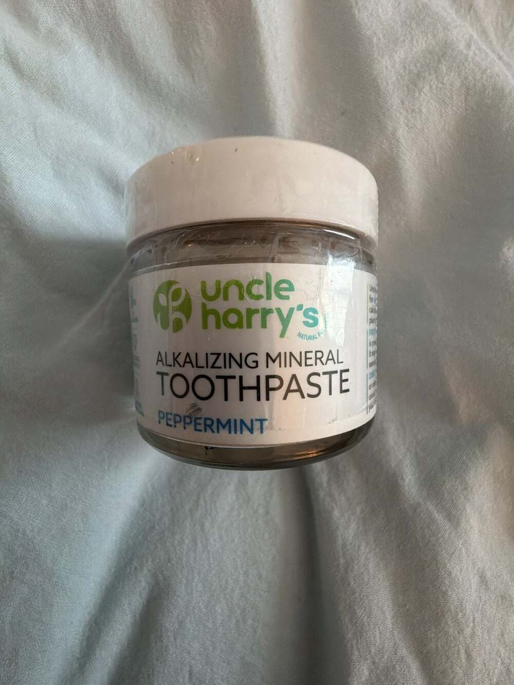 Uncle Harry's Alkalizing Mineral Toothpaste Peppermint Fluoride Free Natural 3oz